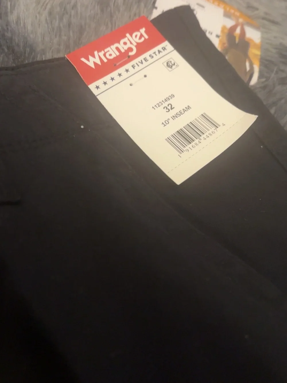 Wrangler Black Cargo Trousers with Utility Pockets